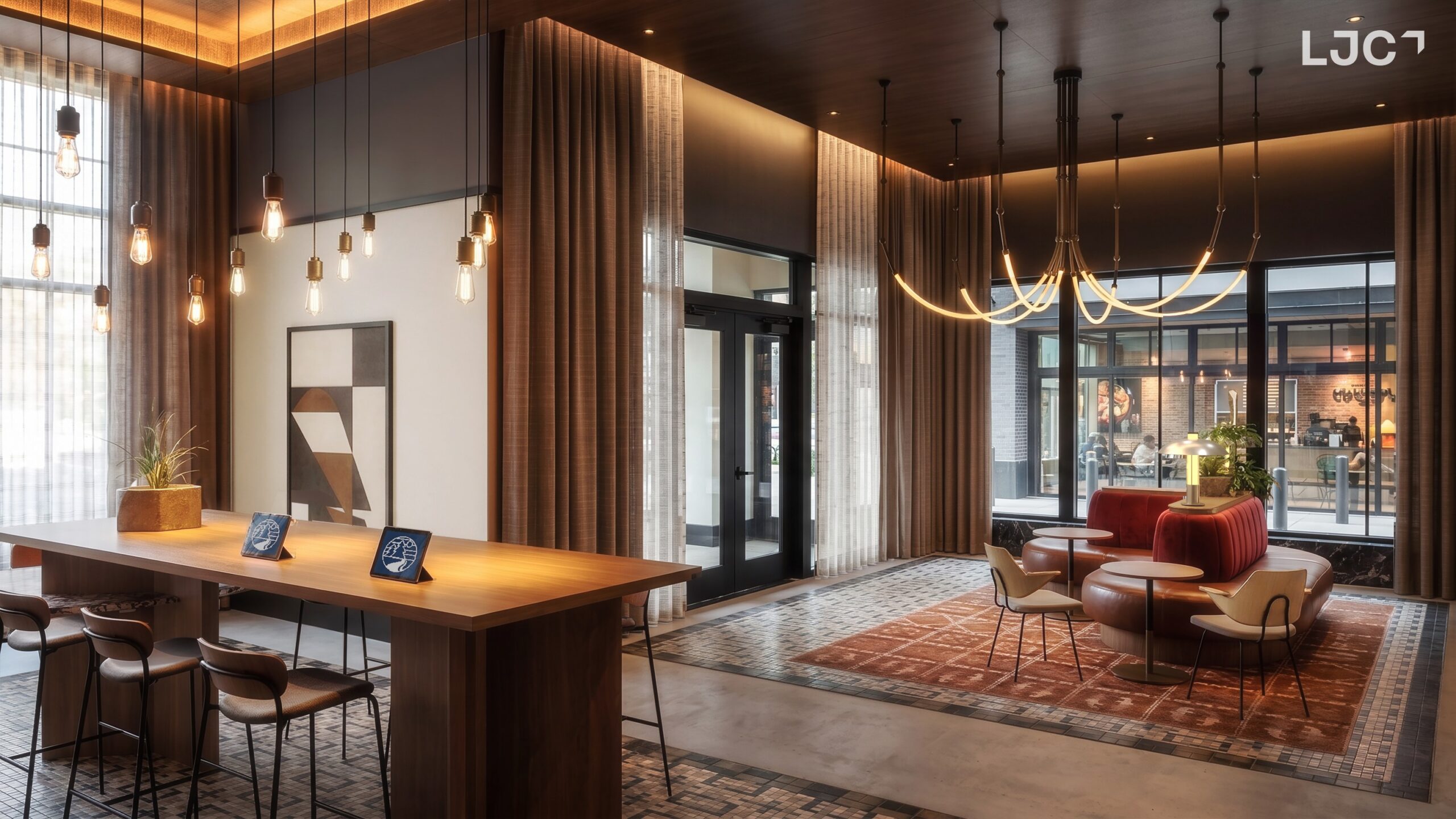 Lobby and genius bar at Chapter Ann Arbor