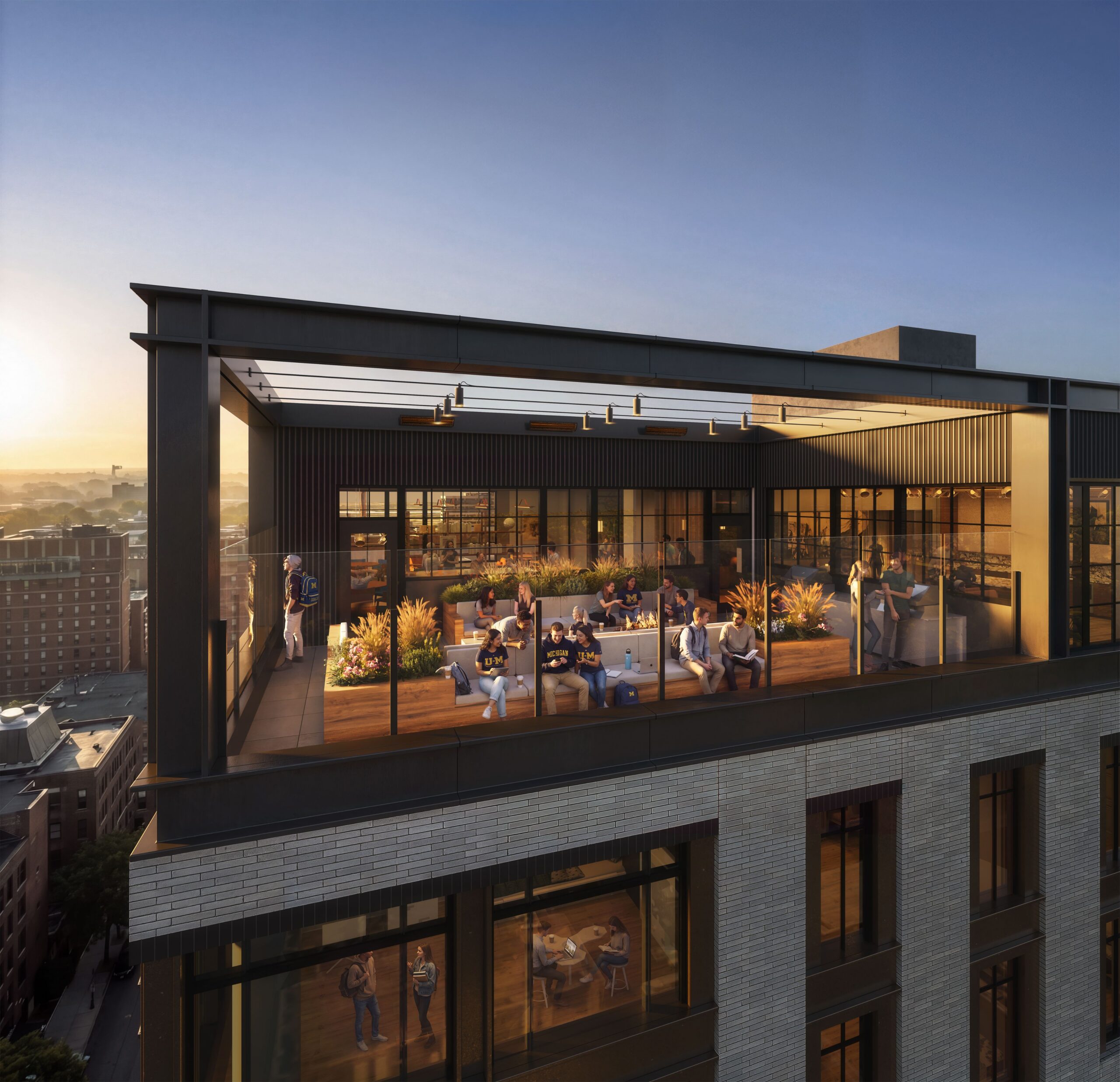 elevated rooftop outdoor amenity deck scaled