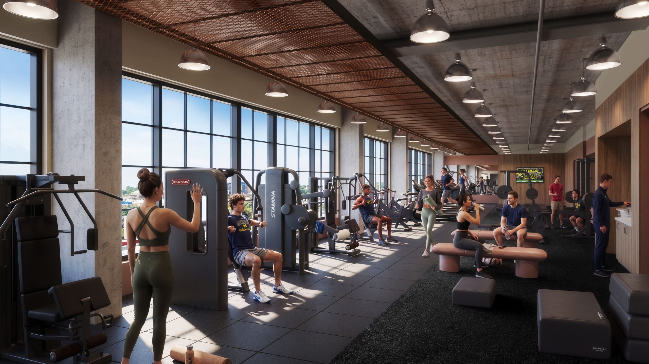 indoor communal fitness training facility scaled