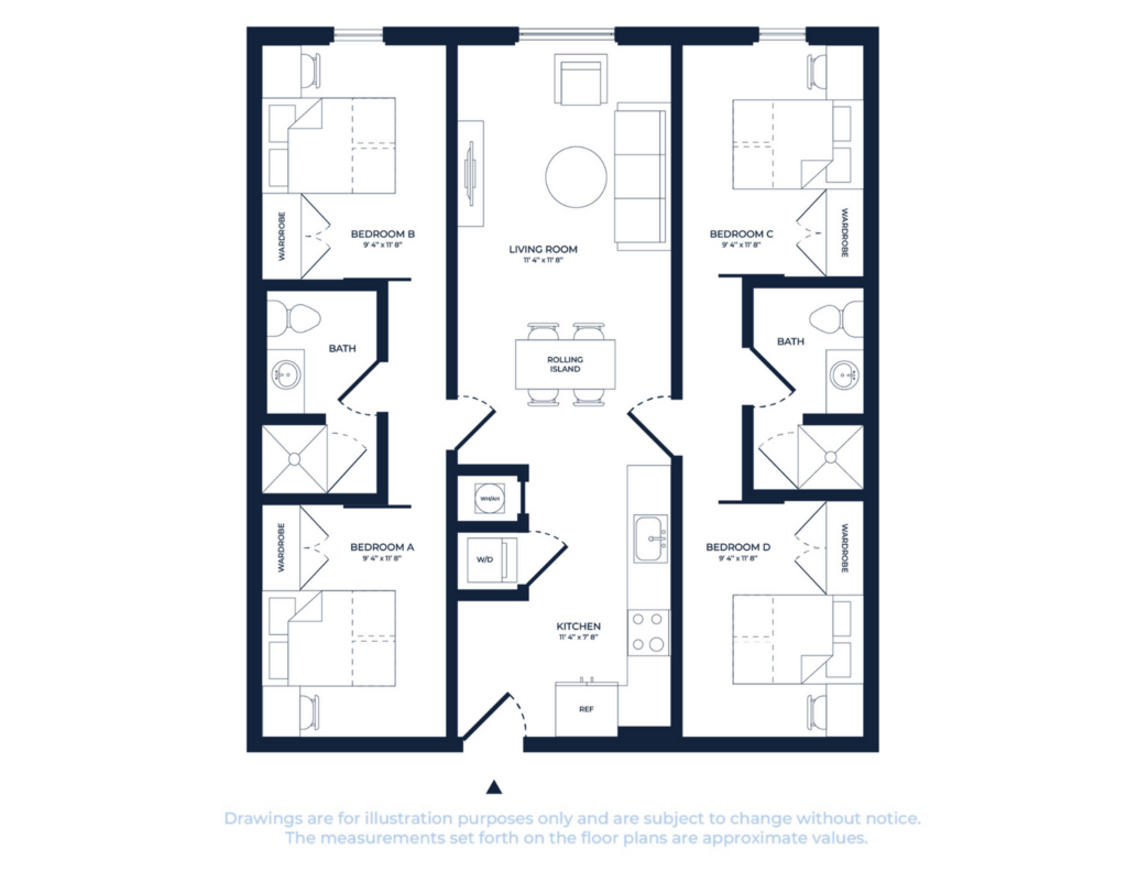 4BR/2BA – D1