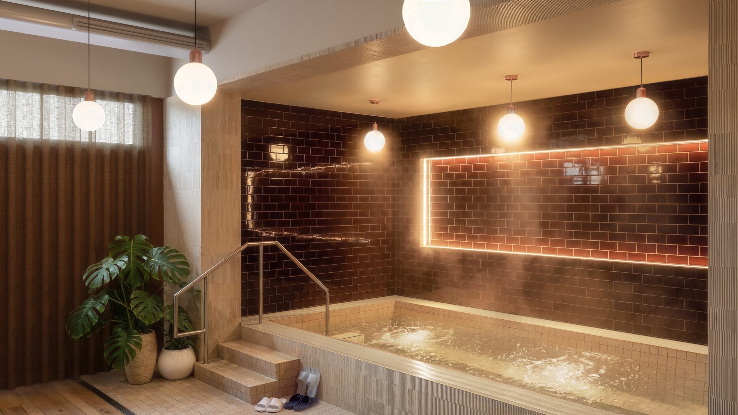 Cold/hot plunge in the wellness studio at Chapter Ann Arbor