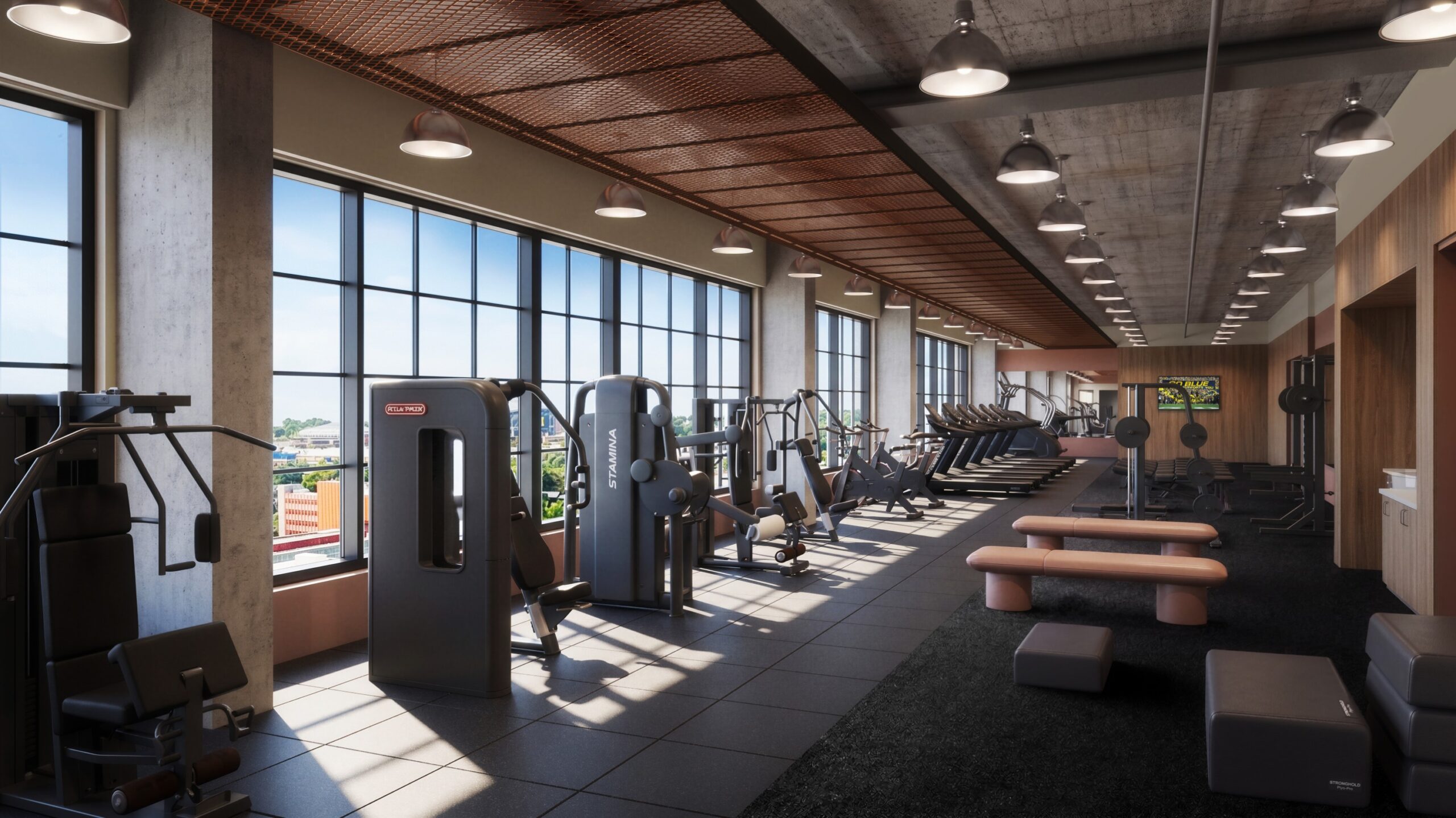 Premium fitness center at Chapter Ann Arbor