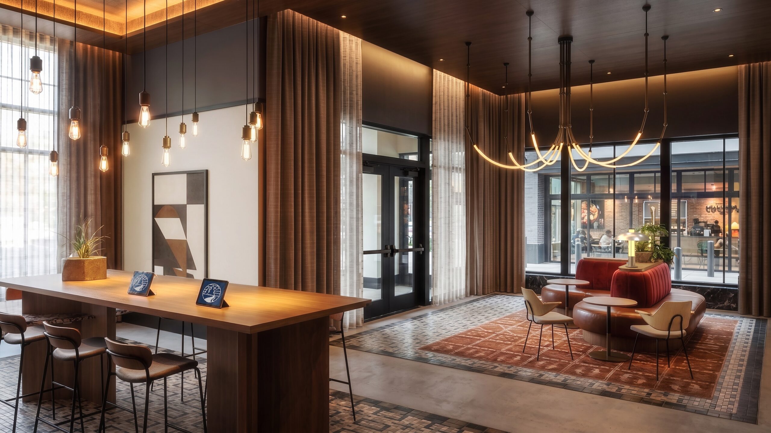Lobby and genius bar at Chapter Ann Arbor